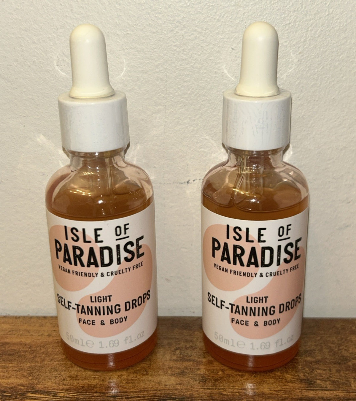 Self-Tanning Drops Light Peach for Face & Body - Vegan & Hydrating 50ml