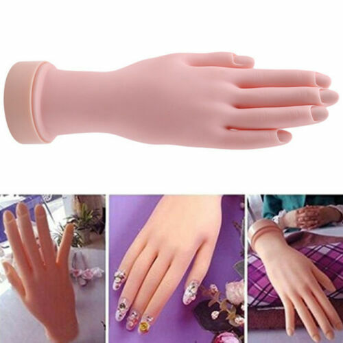 Flexible Nail Art Practice Hand Manicure Training Tool for Beginners