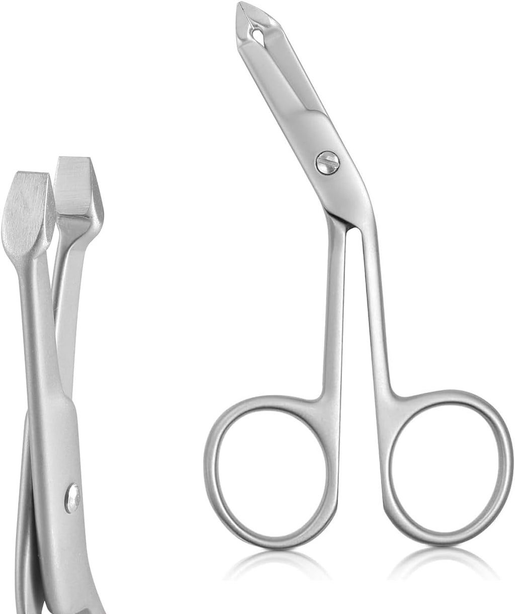 Professional Scissor Tweezers - Stainless Steel Precision Eyebrow & Facial Hair Tool