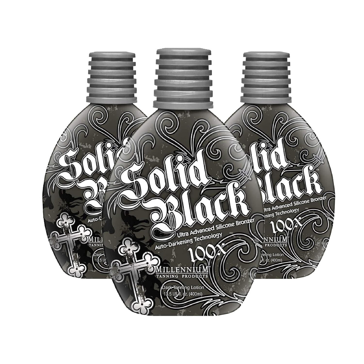 3 Pack Dark Tanning Bed Lotion 100X Bronzer for Indoor Tanning