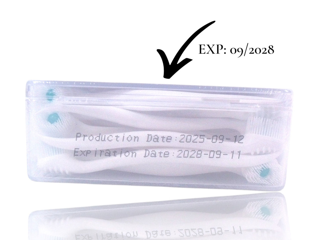 Disposable Mini Toothbrushes with Cleaning Beads Travel No Water - 72 Pack