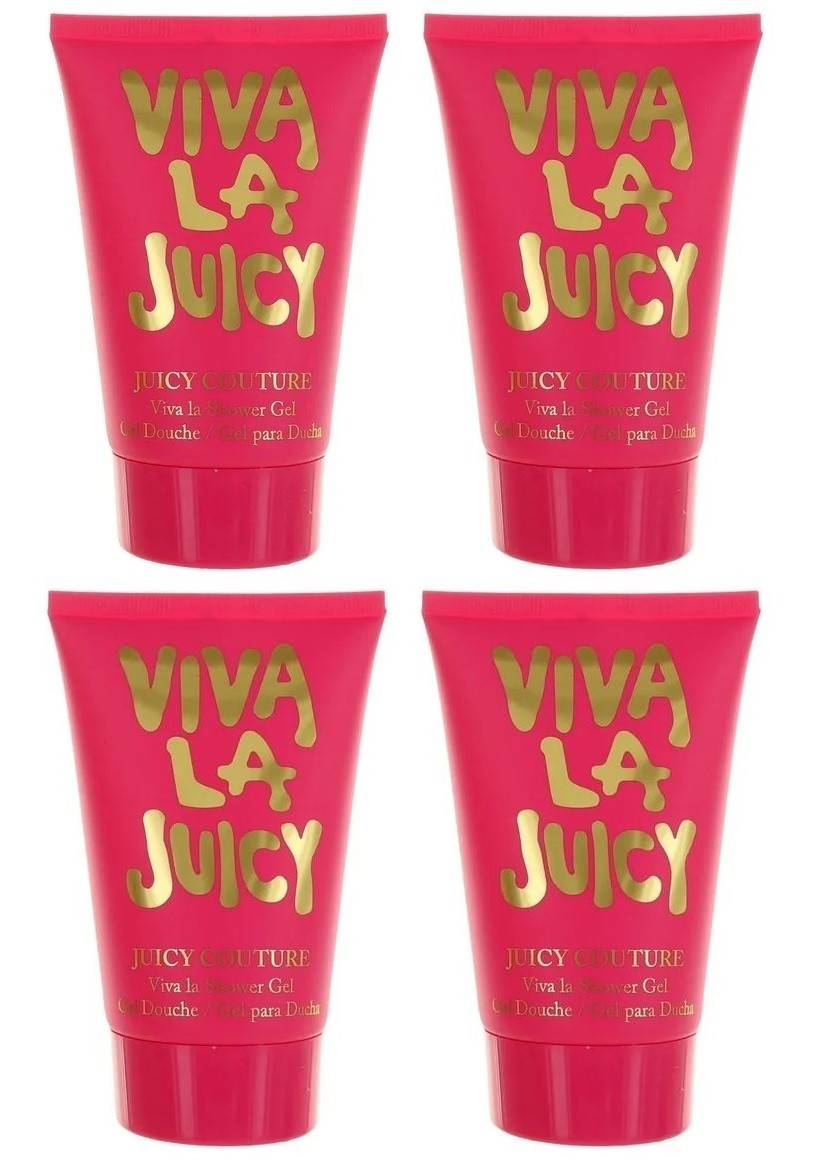 Viva La Juicy Shower Gel for Women - Pack of 4, 4.2 oz, Sealed