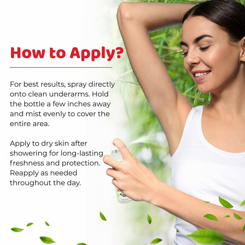 Natural Deodorant Spray 8 oz Pack of 3 - Mineral Salt Odor Protection