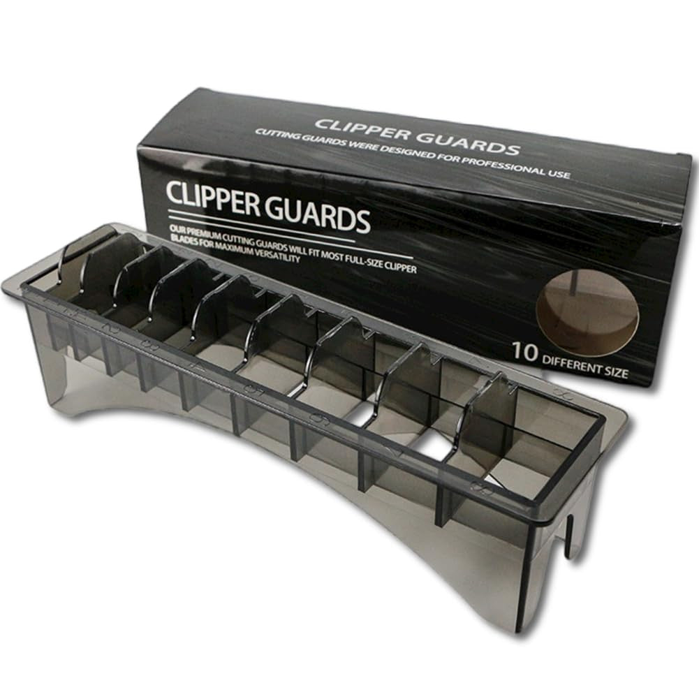 Hair Clipper Guard Holder with 10 Slots - Professional Barber Accessories