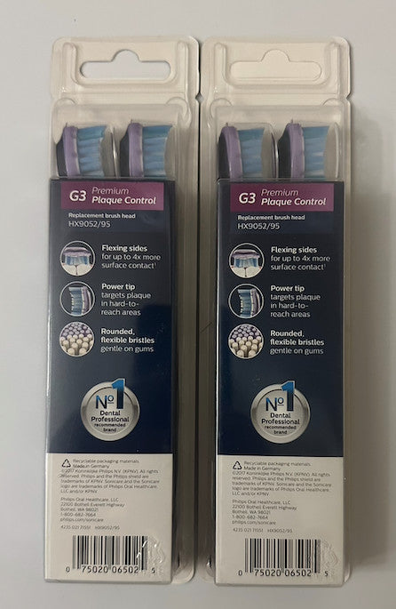 Philips Sonicare G3 Premium Gum Care Replacement Brush Heads - Black, 4 Pack