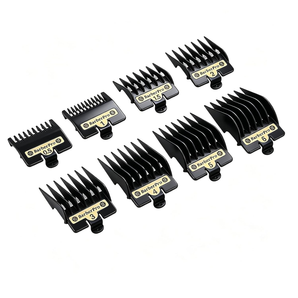 8PCS Hair Clipper Guard Set for BaBylissPRO Clippers - Multiple Lengths