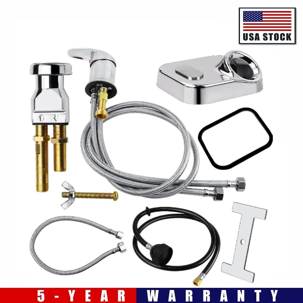 Salon Shampoo Bowl Sink Faucet & Vacuum Breaker Kit - Hair Salon Equipment