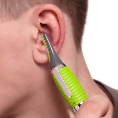 Men’s Nose Ear Facial Hair Trimmer with Attachments – Painless Grooming Kit for Men & Women