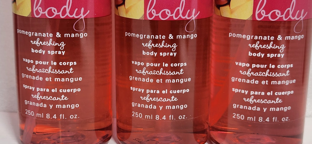 Refreshing Pomegranate & Mango Body Spray - Lot of 3 - 8.4 fl oz