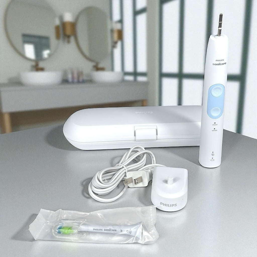 Philips Sonicare Optimal Clean Rechargeable Electric Toothbrush White