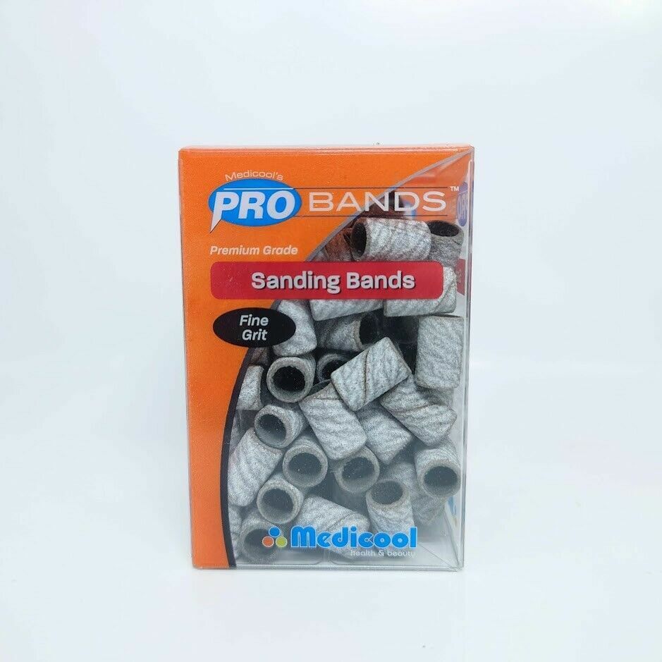 Sanding Bands for Acrylic & Gel Nails - Fine, Medium, Coarse Grits | Pro Nail Files