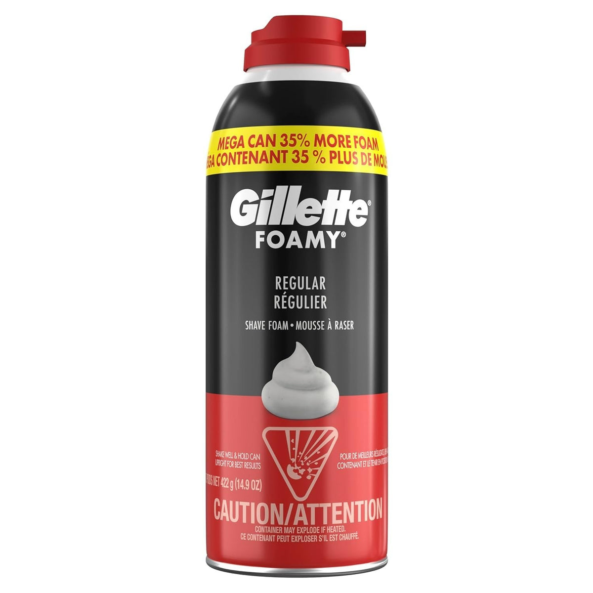 Men's Shaving Foam - Gillette Classic Protects Against Irritation 35% More Foam