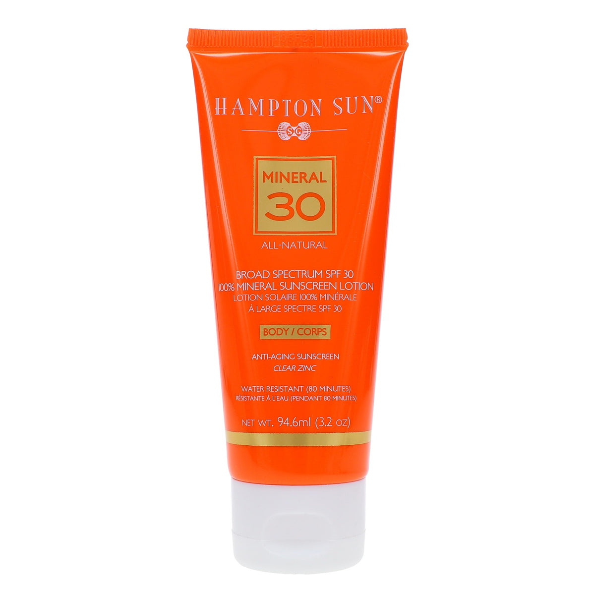 SPF 30 Mineral Sunscreen Lotion with Anti-Aging Benefits - 3.2 oz