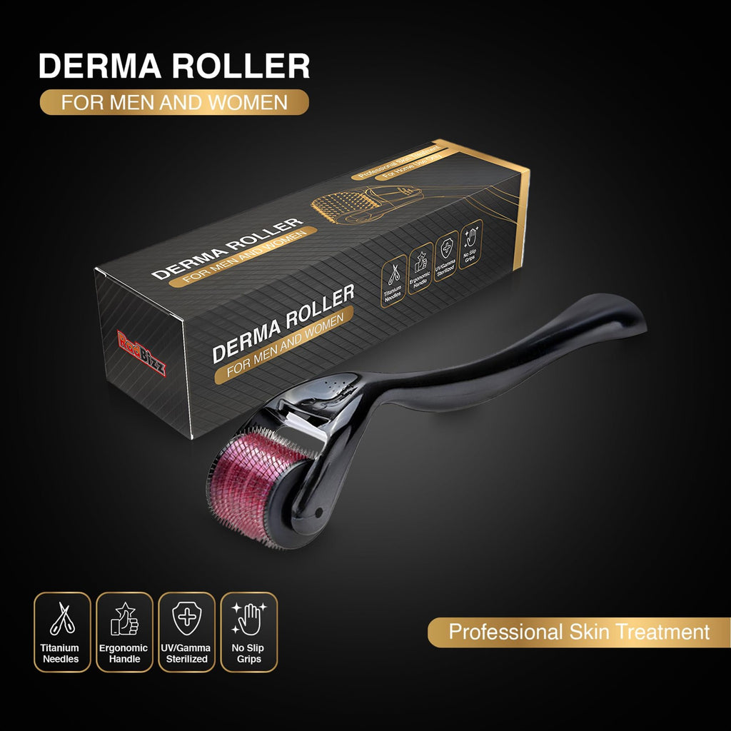 Derma Roller with Storage Case - 0.25mm Titanium Needle, Home Use
