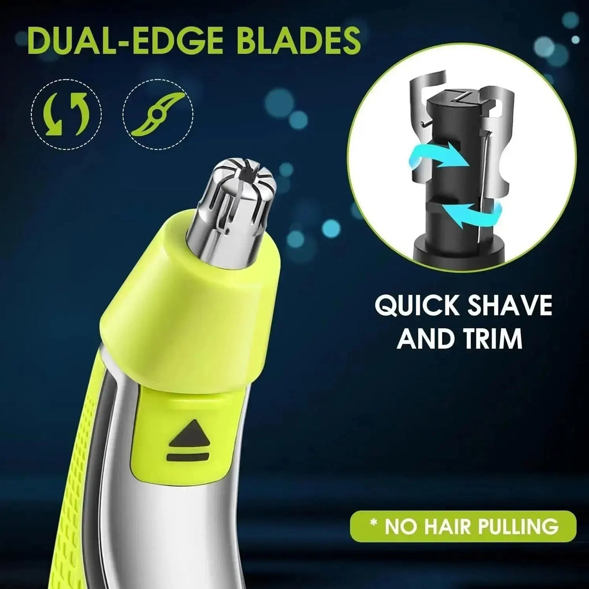 3 Pack Replacement Blades for Norelco OneBlade Beard Trimmer QP2520 QP6510 QP6520