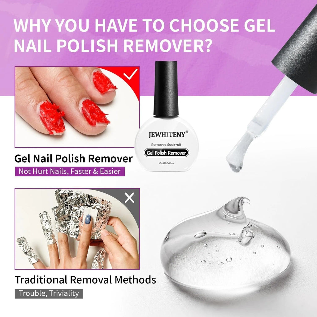 Gel Nail Polish Remover 10ML Wipes 2-Pack Fast Easy Nail Removal