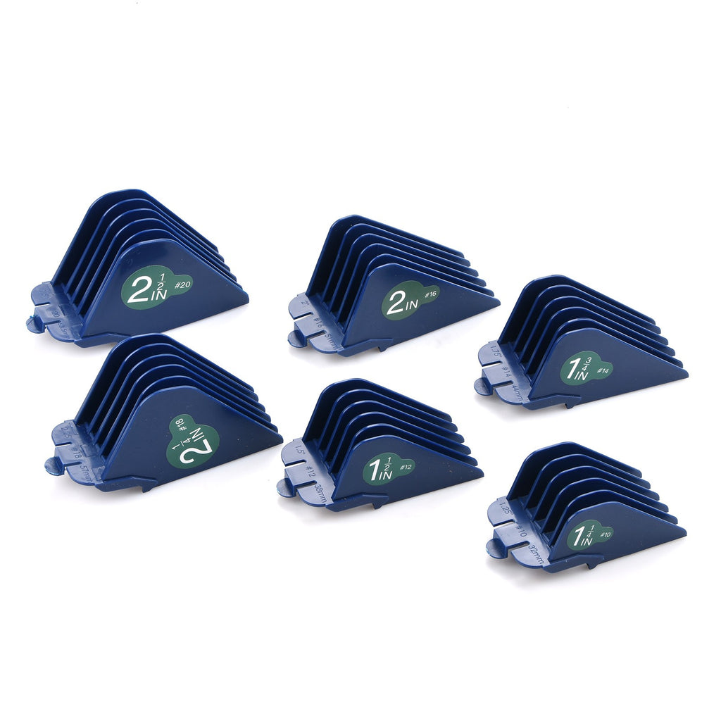 Universal Clipper Guide Comb Set - 6 Sizes for Hair & Beard Trimmers