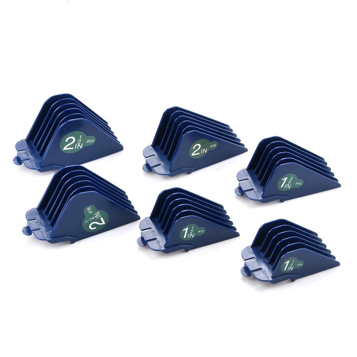 Universal Clipper Guide Comb Set - 6 Sizes for Hair & Beard Trimmers