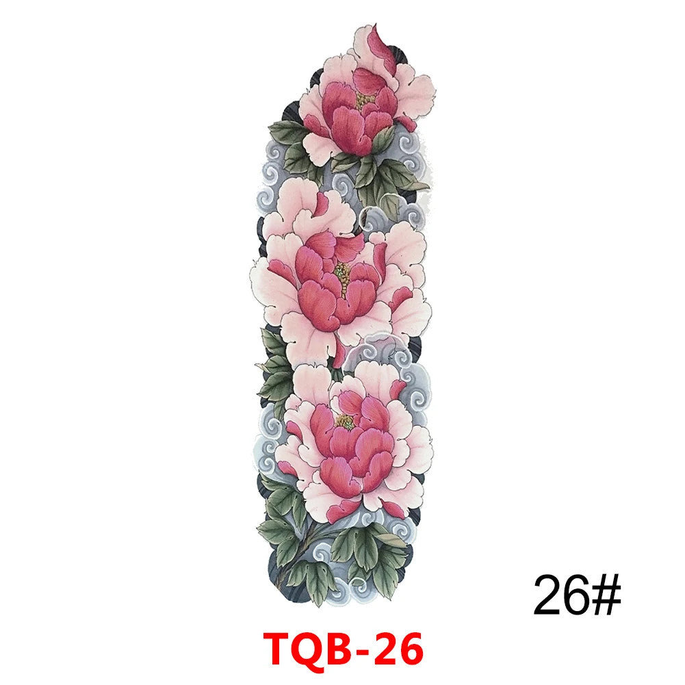 Full Arm Tattoo Sleeve - Large Waterproof Temporary Sleeve for Men & Women