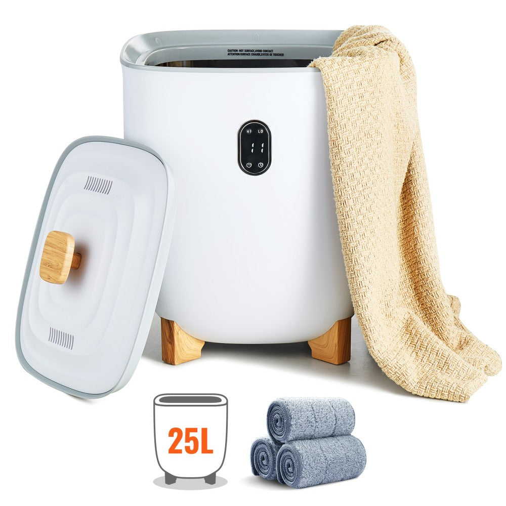 25L Towel Warmer Bucket with Auto Shut-Off & Fragrance Feature