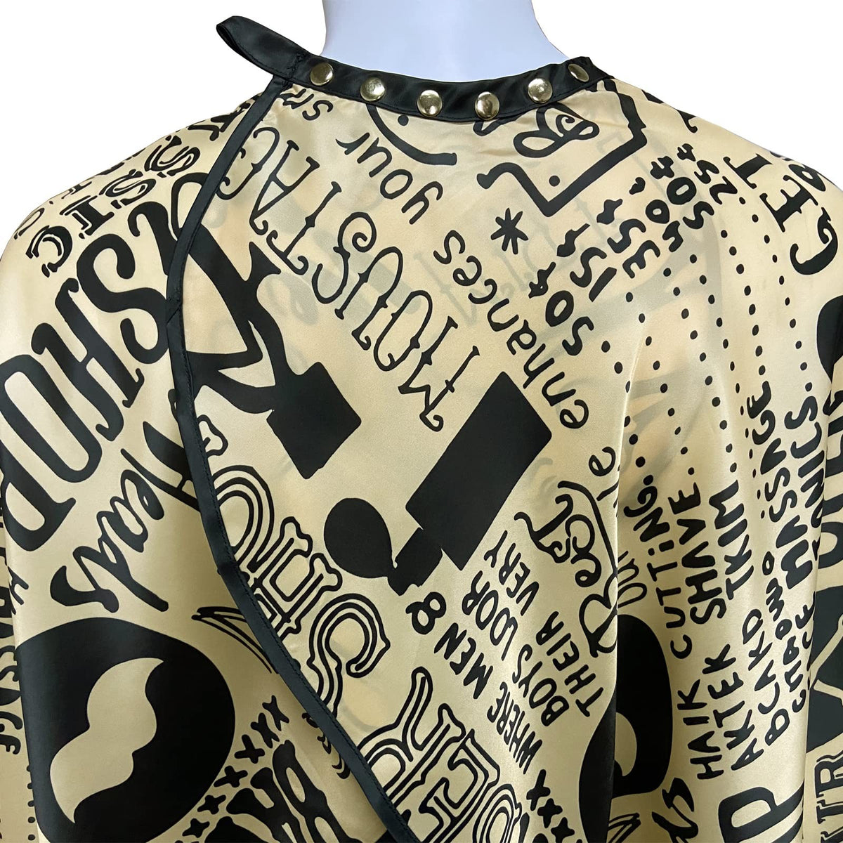 Men's Waterproof Hair Cutting Cape with Retro Style - 63x56 Inch Salon Cover
