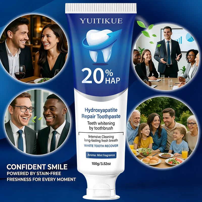 Hydroxyapatite Toothpaste Deep Cleaning Whitening Fresh Breath Oral Care