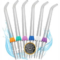 Water Flosser Replacement Tips - Pack of 6 Classic Jet Nozzles for Oral Care