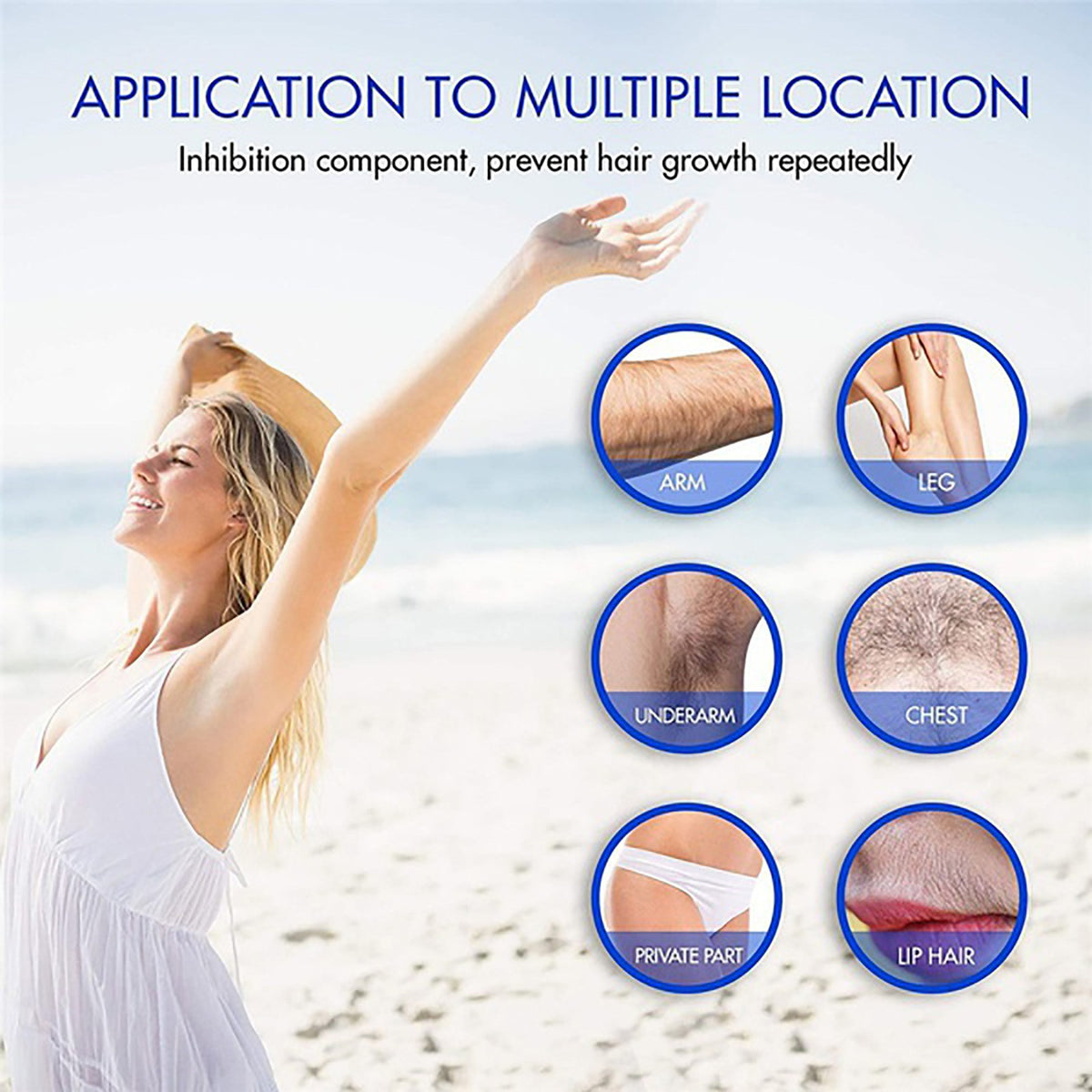 Men’s Hair Removal Spray for Body & Underarms - Gentle Botanical Formula