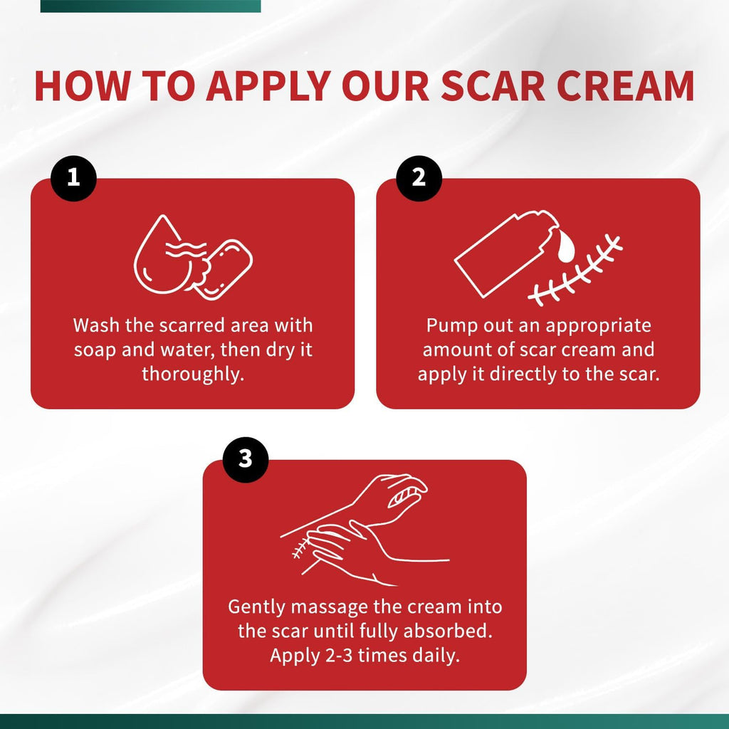 Silicone Scar Cream for Surgical, Keloid & Injury Scars - Moisturizing Gel
