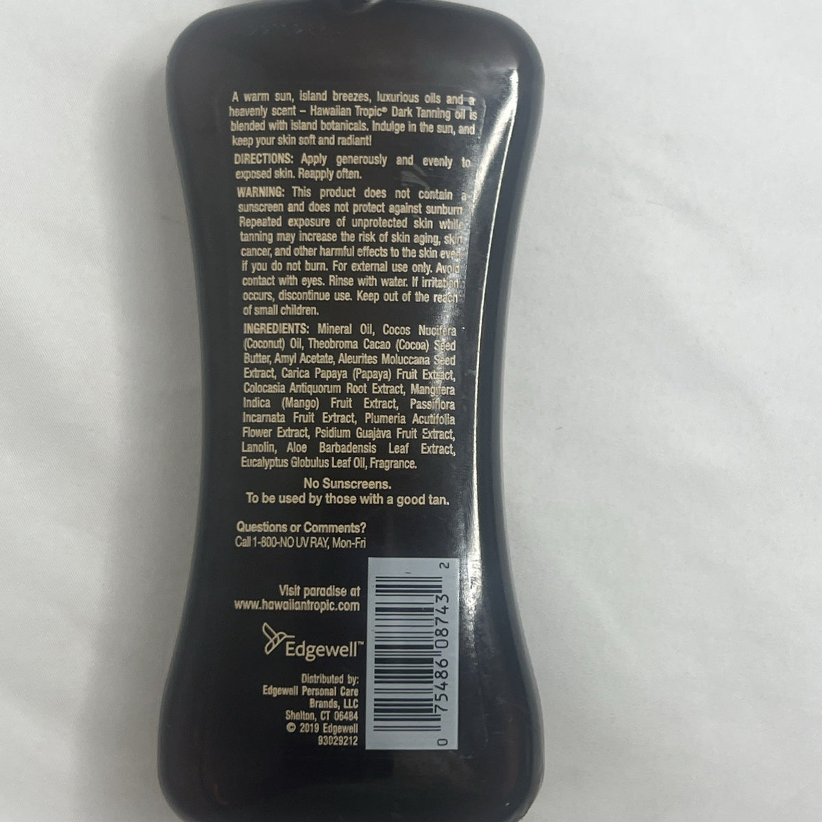 Dark Tanning Oil 8 oz Deep Moisturizing Formula for Sunless Tanning
