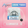 Mirror Shine Unicorn Chrome Powder for Nails - 1g Jar, Shiny Mirrored Effect