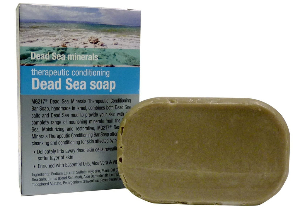 Dead Sea Salt & Mud Psoriasis Exfoliating Bar Soap - Nourishing & Moisturizing 3.2oz
