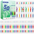 Disposable Toothbrush Pack 50 Count Soft Bristle Individually Wrapped