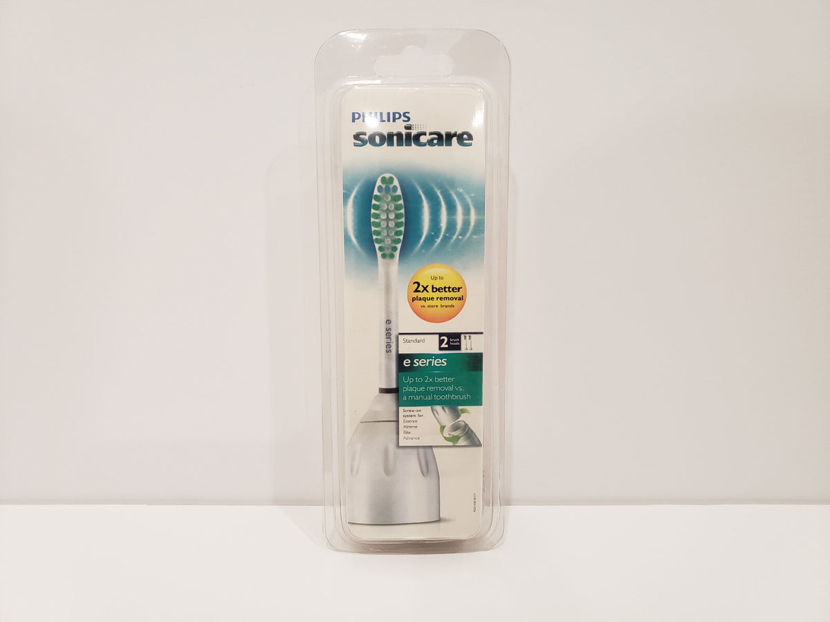 2 Pack Philips Sonicare E Series HX7002 Replacement Toothbrush Heads - Soft Tapered Bristles