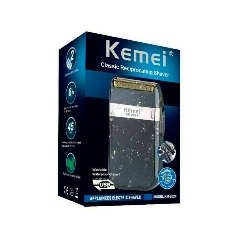 Men's Rechargeable Electric Shaver & Beard Trimmer with Wet & Dry Use