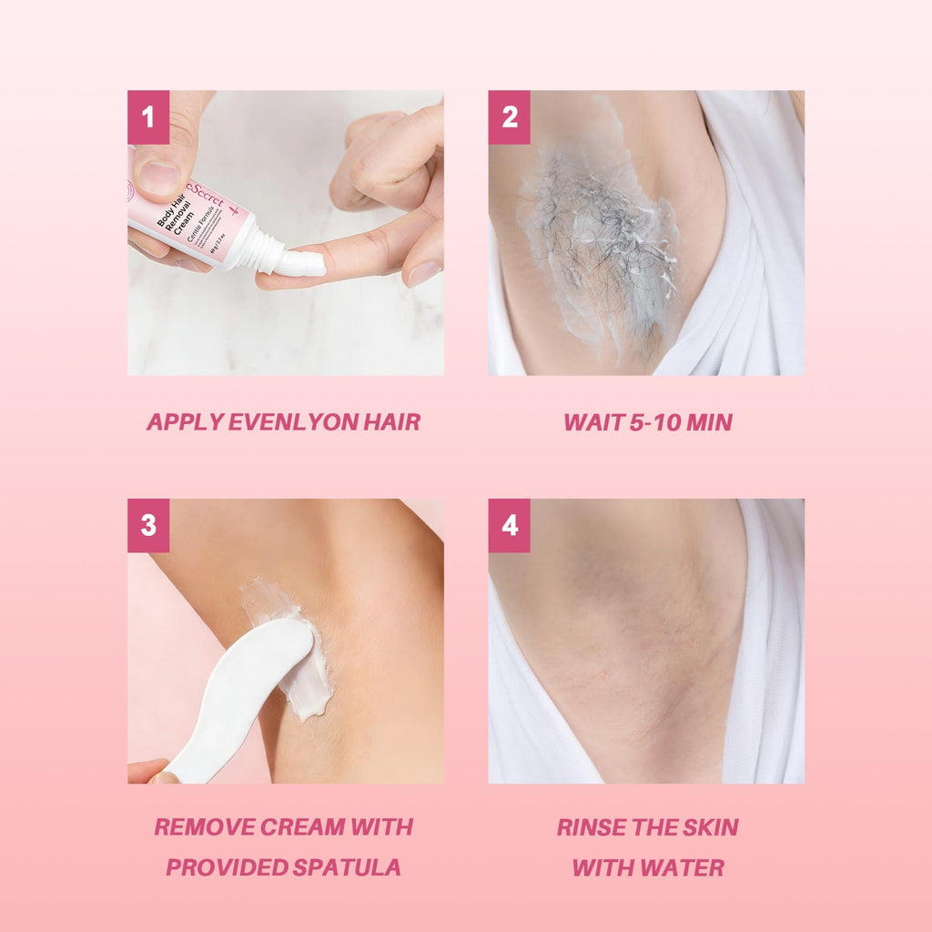 Body Hair Removal Cream with Applicator Spatula Aloe Formula 2.12oz