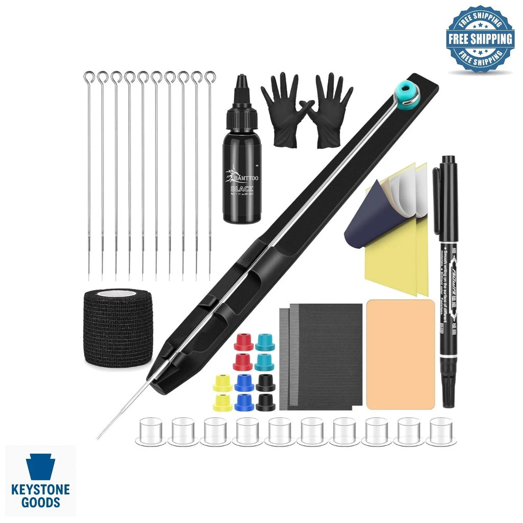 Beginner Hand Poke Tattoo Kit – Complete DIY Supplies