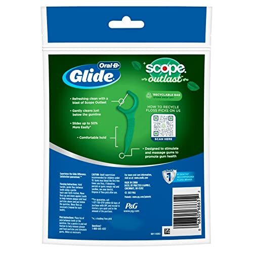 Dental Floss Picks 450 Count - Easy Clean Floss with Scope Outlast Flavor
