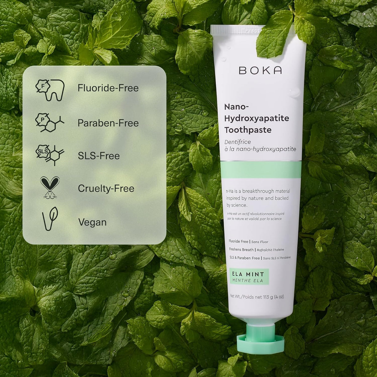 Nano Hydroxyapatite Fluoride-Free Toothpaste for Enamel Care - Natural & Vegan