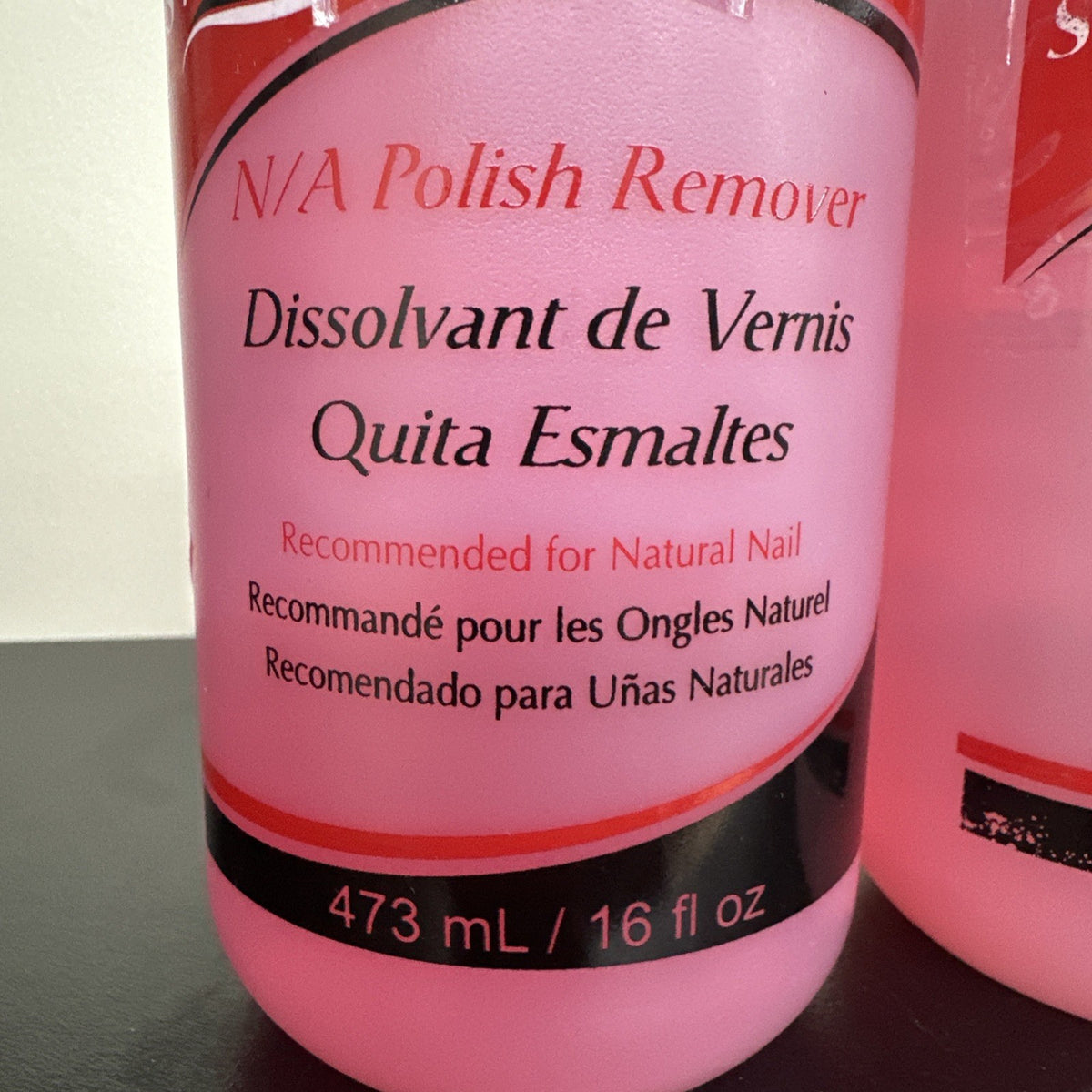2 Pack Nail Polish Remover - 473ml/16oz Gentle Acetone-Free Solution