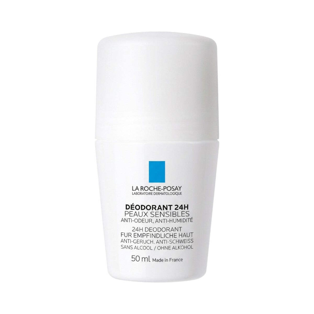 24H Sensitive Skin Deodorant Roll-On - Alcohol-Free, Lightweight, 50ml