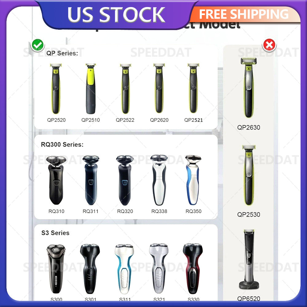 Power Cord Replacement for Philips Norelco OneBlade Shaver MG3740 MG3910 QP2520
