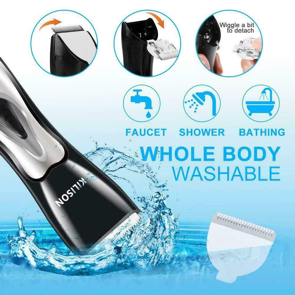 Cordless Waterproof Hair Clipper Set with Rechargeable Battery for Men Women Kids