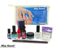 Clear Acrylic Powder Nail Kit with Monomer & Tools - 10pcs Set