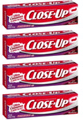 Fluoride Toothpaste with Freshening Red Gel - 4 oz Pack of 4