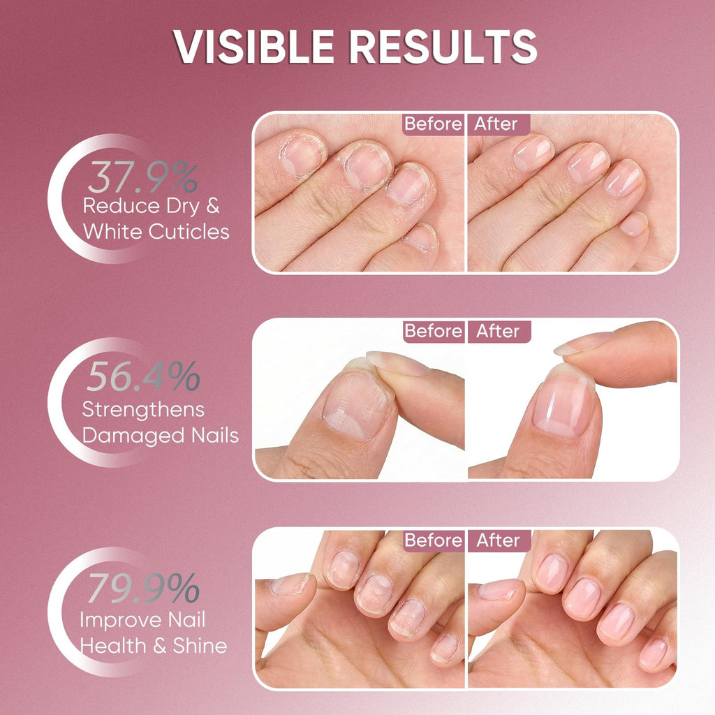 Cuticle Oil Pusher Pen 2-in-1 Nail Care & Deep Cleaning - Moisturizing Nail Tool