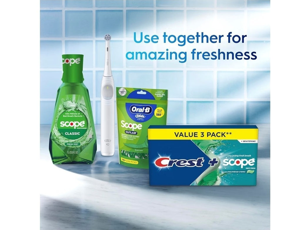 Minty Fresh Fluoride Whitening Toothpaste Pack of 3 - Tartar & Enamel Protection