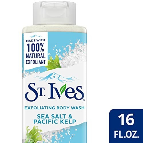 Exfoliating Body Wash with Sea Salt & Pacific Kelp - Natural Plant-Based Cleanser