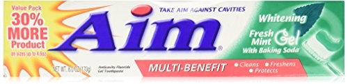 2 Pack Whitening Mint Toothpaste Gel 6 Oz - Tartar Control Fluoride