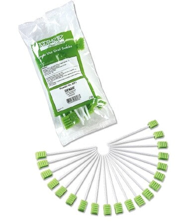 Untreated Foam-Tip Oral Swabsticks 2 Pack for Dental Care